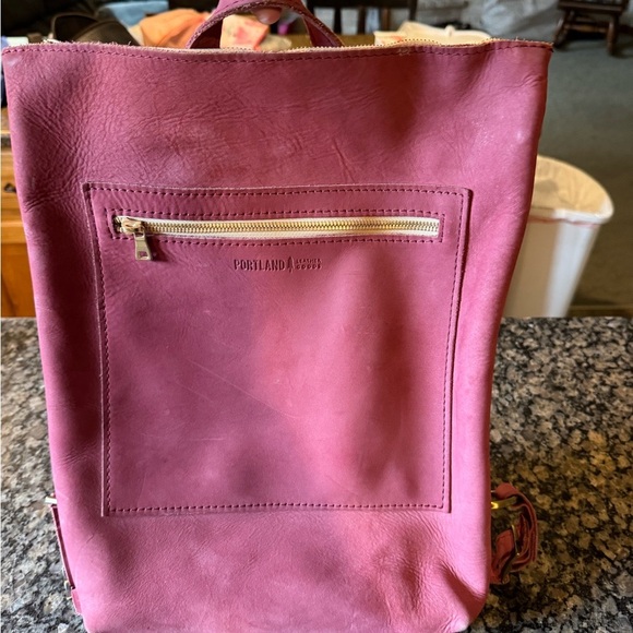 Portland Leather Foxglove Laptop Backpack - Picture 1 of 4